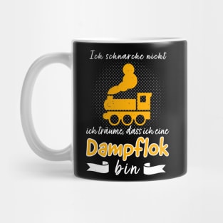 Eisenbahn Dapflok schnarchen Lokführer Eisenbahner Mug